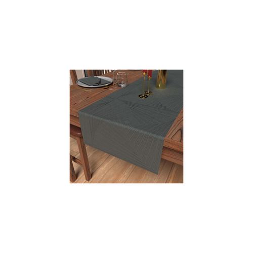 Chemin De Table 40x180 Cm Luxury Gris, Par Soleil D'ocre