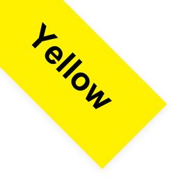 KMCYinks SS12KW Bandes 12mm Compatible pour Epson Labelworks lw400/KingJim SS12KW LC-4WBN Étiqueteuse Ruban pour LW300 Imprimante D'étiquettes - Type Black on Yellow-9mm