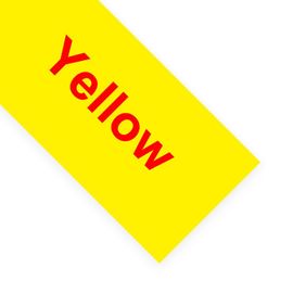 KMCYinks SS12KW Bandes 12mm Compatible pour Epson Labelworks lw400/KingJim SS12KW LC-4WBN Étiqueteuse Ruban pour LW300 Imprimante D'étiquettes - Type Red on Yellow-6mm