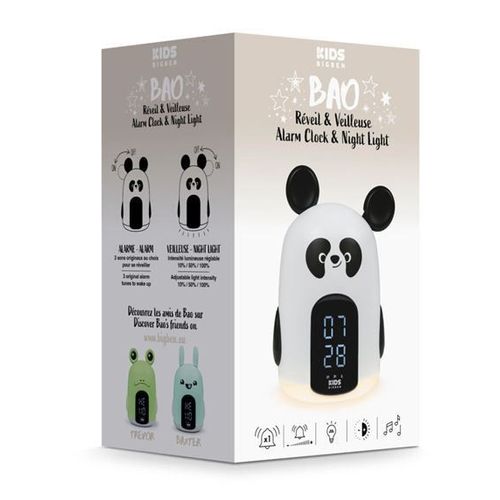 Réveil et veilleuse enfant Panda RKIDSPANDA