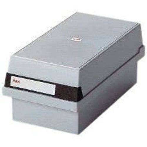 Han 956-11 Boîte A Fiches Pour Env. 1300 Fiches A6 Orientation Paysage 177 X 140 X 360 Mm Gris Clair Import Allemagne