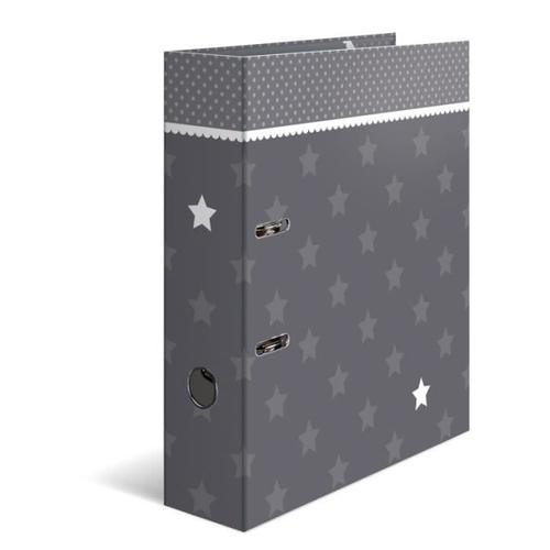 Herma Classeur ... Motif "Stars", Gris Avec Bordure, A4 0,000000 Noir