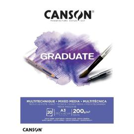 CANSON Bloc de 50 feuilles de papier dessin IMAGINE 200g A3 blanc