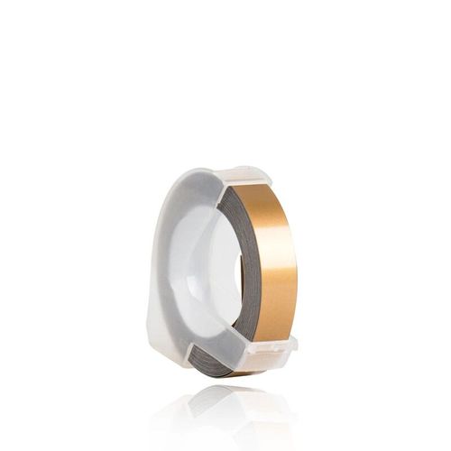 Ruban d'Étiquettes 3D Compatible avec Dymo Motex E101 EAth,Gaufrage Manuel,12965 1610,9mm,1 Pièce - Type Champagne gold-6mm