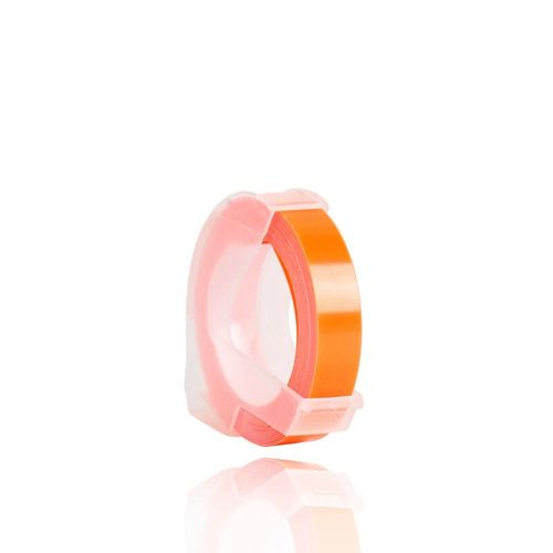 Ruban d'Étiquettes 3D Compatible avec Dymo Motex E101 EAth,Gaufrage Manuel,12965 1610,9mm,1 Pièce - Type fluo. orange-9mm