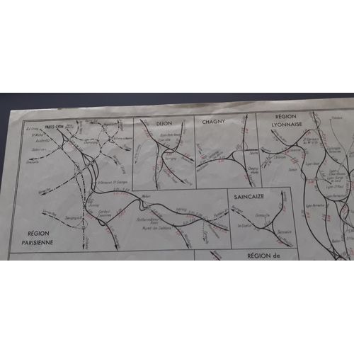 Carte Réseau Des Chemins De Fer. Sud-Est