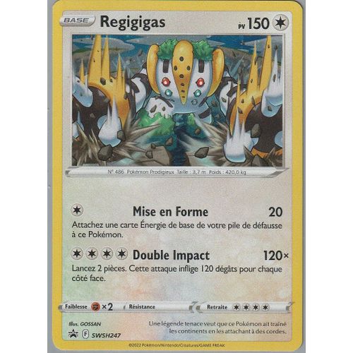 Carte Pokemon - Regigigas - Swsh247 - Holo - Promo - Eb11 - Origine Perdue -