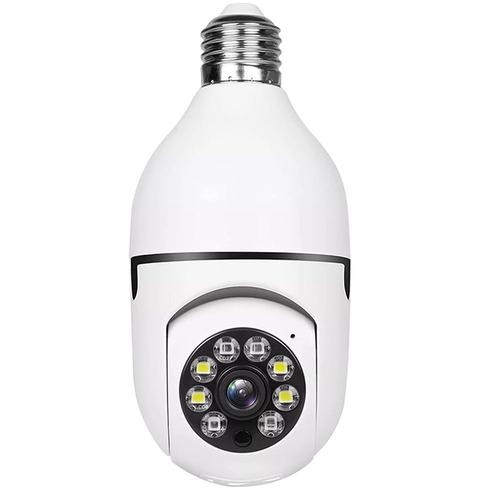 Caméra de sécurité sans fil WiFi ampoule caméra 1080p WiFi Smart 360 caméra de surveillance pour intérieur et extérieur