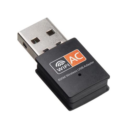 USBNOVEL Adaptateur WiFi USB AC 600 Mbps pour PC - Adaptateur réseau sans  fil avec double bande 2,4 GHz, antenne WiFi à gain élevé 5 GHz, clé WiFi  pour ordinateur de bureau