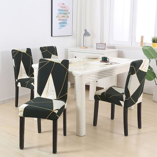 Juste De Chaise De Salle À Manger Imprimée Élastique,Housse De Siège De Cuisine Moderne,Housse De Chaise Commandée Pour Banquet,Fête De Mariage,Perfecto