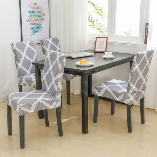 Juste De Chaise De Salle À Manger Imprimée Élastique,Housse De Siège De Cuisine Moderne,Housse De Chaise Commandée Pour Banquet,Fête De Mariage,Perfecto