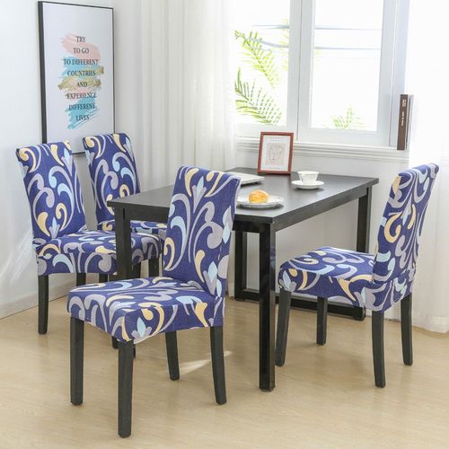 Juste De Chaise De Salle À Manger Imprimée Élastique,Housse De Siège De Cuisine Moderne,Housse De Chaise Commandée Pour Banquet,Fête De Mariage,Perfecto