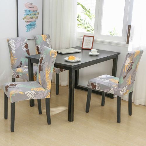 Juste De Chaise De Salle À Manger Imprimée Élastique,Housse De Siège De Cuisine Moderne,Housse De Chaise Commandée Pour Banquet,Fête De Mariage,Perfecto