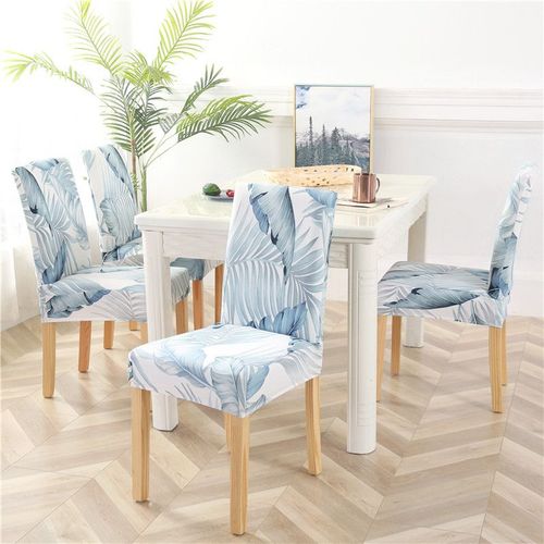 Juste De Chaise De Salle À Manger Imprimée Élastique,Housse De Siège De Cuisine Moderne,Housse De Chaise Commandée Pour Banquet,Fête De Mariage,Perfecto