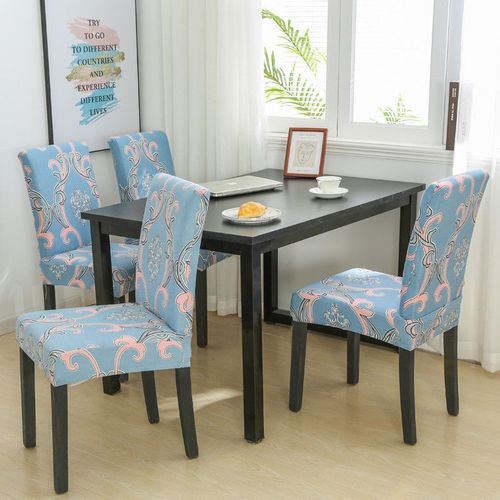 Juste De Chaise De Salle À Manger Imprimée Élastique,Housse De Siège De Cuisine Moderne,Housse De Chaise Commandée Pour Banquet,Fête De Mariage,Perfecto