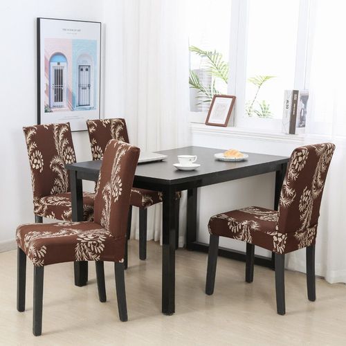 Juste De Chaise De Salle À Manger Imprimée Élastique,Housse De Siège De Cuisine Moderne,Housse De Chaise Commandée Pour Banquet,Fête De Mariage,Perfecto