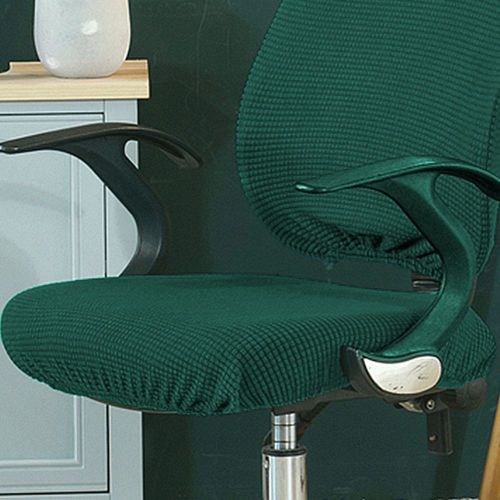 Juste De Chaise D'ordinateur En Spandex Moderne,4 Couleurs,Polyester,Tissu Élastique,Housse De Chaise De Bureau,Facile À Laver,Amovible