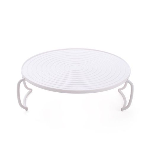 Plateau de cuisson à vapeur pour micro-ondes,support de plaque de four à vapeur,plateau de cuisson à vapeur,panier rond empileur à plusieurs couches - Type WHITE