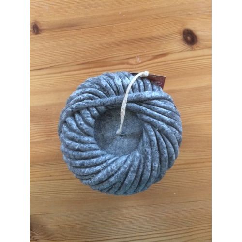 BOUGIE LA FRANCAISE - FORME BOBINE - GRIS MOYEN