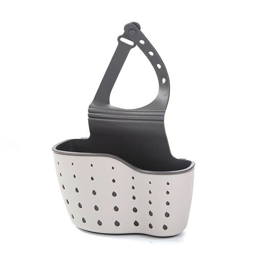 Mir de rangement suspendu en plastique pour évier,petits objets,ustensiles de cuisine,égouttoir,petits outils - Type beige