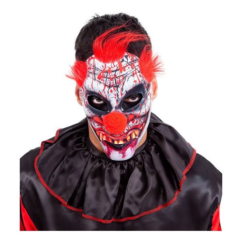 Masque De Clown Effrayant Aux Cheveux Rouges