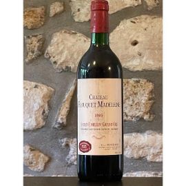 Vin Rouge, Saint Emilion, Château Flouquet Madeleine 1985