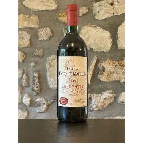 Vin Rouge, Saint Emilion, Château Flouquet Madeleine 1989