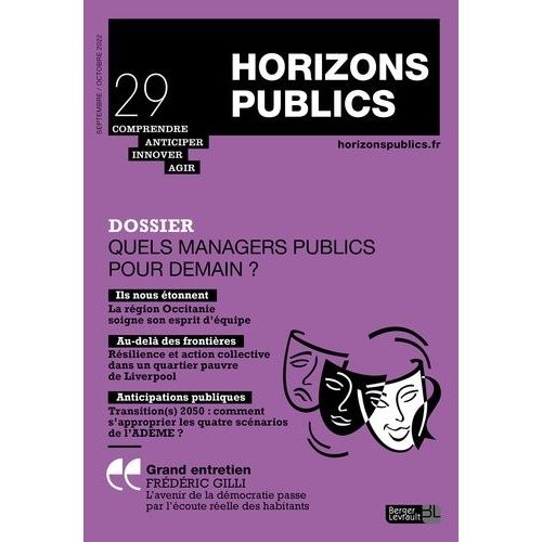 Quel Managers Publics Pour Demain