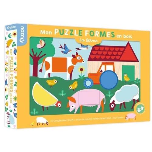 Mon Puzzle Formes En Bois - La Ferme