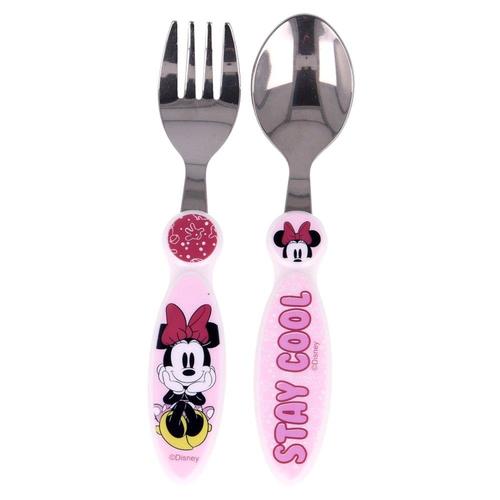 Couvert Minnie Cuillere Fourchette Enfant Bebe En Metal