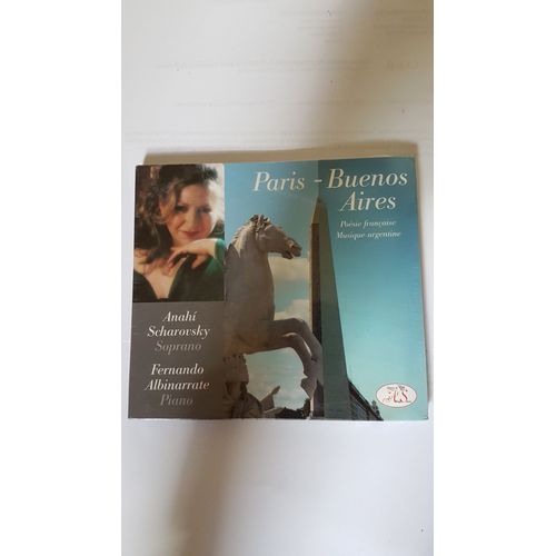 Anahi Scharovsky / Fernando Albinarrate " Paris - Buenos Aires " Album Digipack Neuf