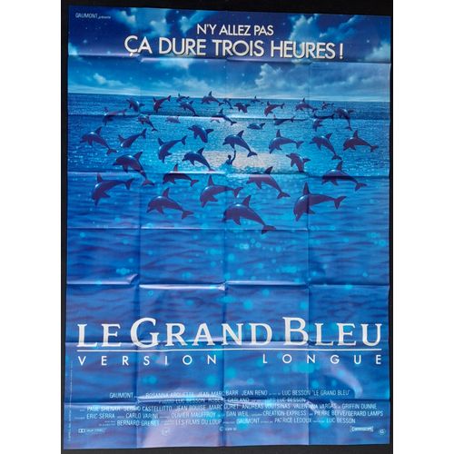 Le Grand Bleu - Affiche De Cinéma Format 120x160 Cm - Film 1988 De Luc Besson Avec Rosanna Arquette, Jean-Marc Barr, Jean Reno, Paul Shenar, Sergio Castellitto