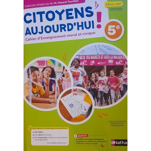 Citoyen Aujourd'hui ! 5e Version Corrigée - Nathan