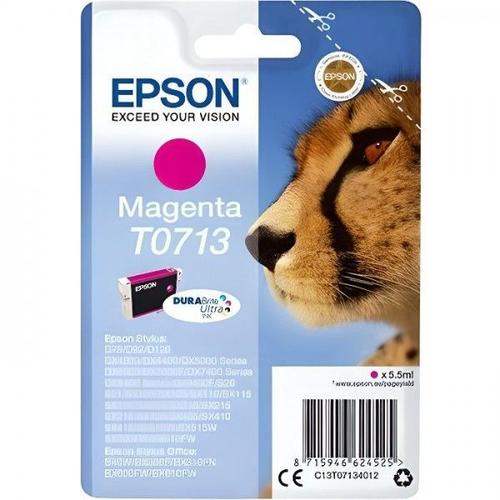 Cartouche d'Encre - Imprimante EPSON T0713 Magenta - Guépard (C13T07134012)