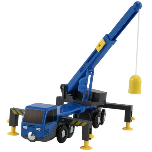2024 Multifunctional Train Toy Set Accessories Mini Crane Truck Toy Vheicles Kids Toy Compatible With Wooden Tracks Railway