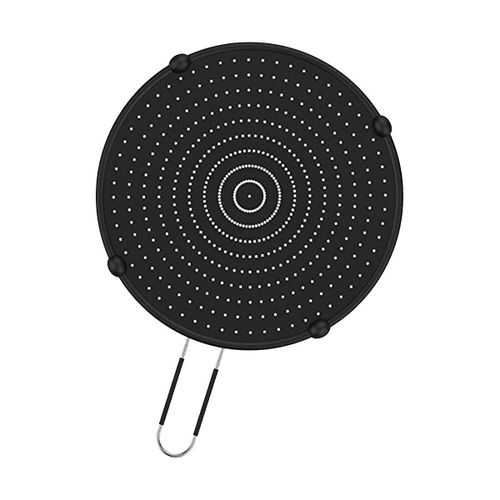 Silicone Splatter Screen Grease High Heat Resistant Oil Splash Cover Guard Set Cooking Frying Pan C