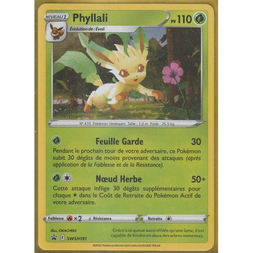 Carte Pokemon - Phyllali - Swsh191 - Holo-Rare - Promo -