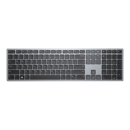 Dell Multi-Device KB700 - Clavier - sans fil - 2.4 GHz, Bluetooth 5.0 - AZERTY - Français - gris - avec 3 years NBD Advance Exchange