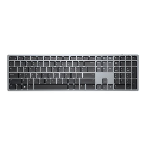 Dell Multi-Device KB700 - Clavier - sans fil - 2.4 GHz, Bluetooth 5.0 - AZERTY - Français - gris - avec 3 ans Service d'échange avancé le jour ouvrable suivant