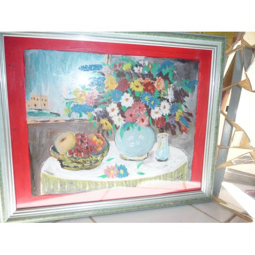 Tableau Nature Morte Encadre
