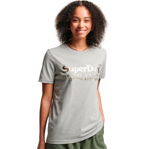 T Shirt Superdry Vintage Venue Interest Femme Gris