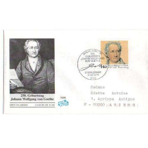 Enveloppe Premier Jour 250e Anniversaire Goethe