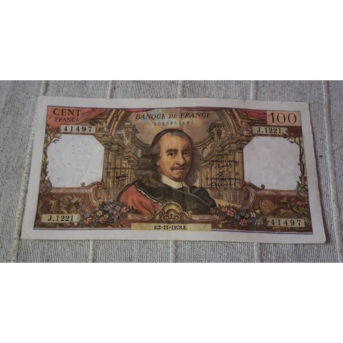 Billet De 100 Francs Corneille 1978