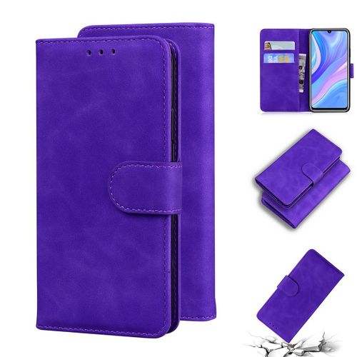 Huawei P Smart S / Y8p Coque, Saturcase Toucher Confortable Pu Cuir Magnétique Flip Portefeuille Support Porte-Carte Protecteur Housse Étui Pour Huawei P Smart S / Y8p (Violet)