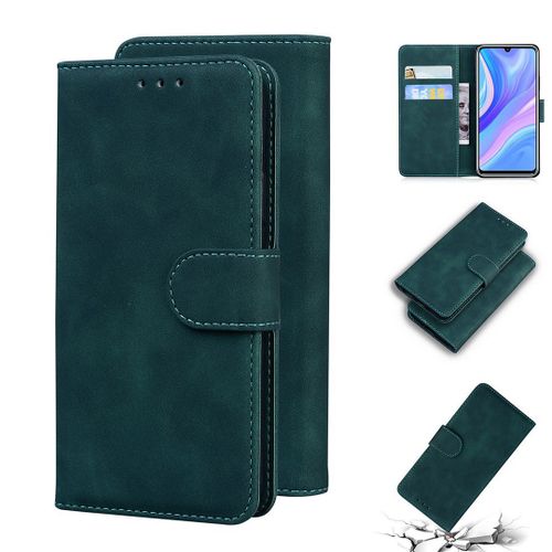 Huawei P Smart S / Y8p Coque, Saturcase Toucher Confortable Pu Cuir Magnétique Flip Portefeuille Support Porte-Carte Protecteur Housse Étui Pour Huawei P Smart S / Y8p (Vert)