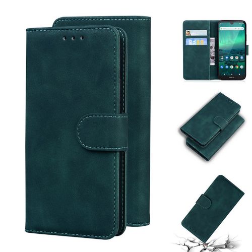 Nokia 1.3 Coque, Saturcase Toucher Confortable Pu Cuir Magnétique Flip Portefeuille Support Porte-Carte Protecteur Housse Étui Pour Nokia 1.3 (Vert)