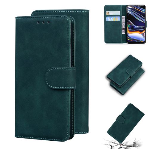 Realme 7 Pro Coque, Saturcase Toucher Confortable Pu Cuir Magnétique Flip Portefeuille Support Porte-Carte Protecteur Housse Étui Pour Realme 7 Pro (Vert)