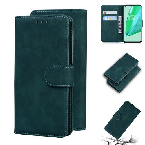 Oneplus 9 Pro Coque, Saturcase Toucher Confortable Pu Cuir Magnétique Flip Portefeuille Support Porte-Carte Protecteur Housse Étui Pour Oneplus 9 Pro (Vert)