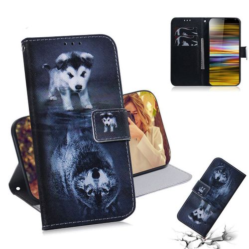 Sony Xperia 10 Plus Coque, Saturcase Beau Pu Cuir Magnétique Flip Portefeuille Support Porte-Carte Protecteur Housse Étui Pour Sony Xperia 10 Plus (Tx-10)