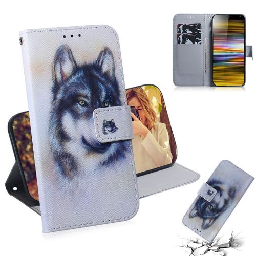 Sony Xperia 10 Plus Coque, Saturcase Beau Pu Cuir Magnétique Flip Portefeuille Support Porte-Carte Protecteur Housse Étui Pour Sony Xperia 10 Plus (Tx-8)